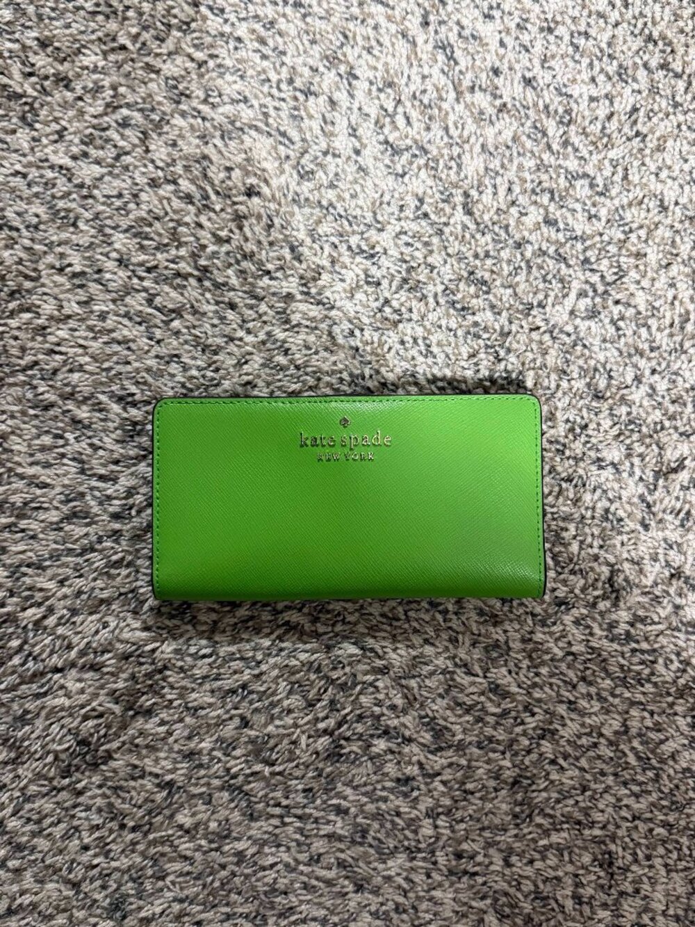 Kate Spade New York Staci Large Slim Bifold Wallet Turaco Green